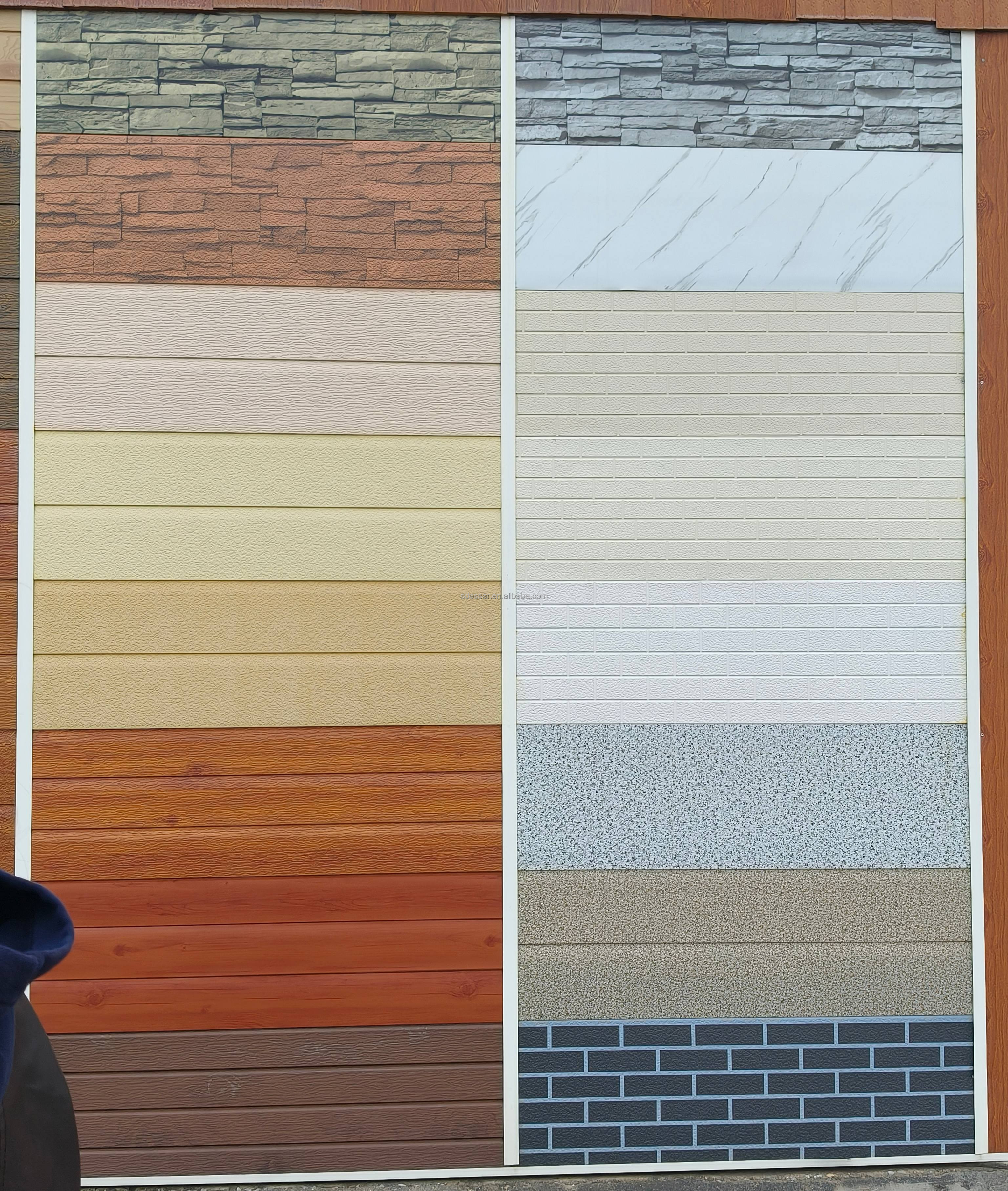 Fireproof Thermal Insulation Board Roof Ceiling Decorative PU Foam Sandwich Panel Insulated Metal Carved Outdoor Warehouse