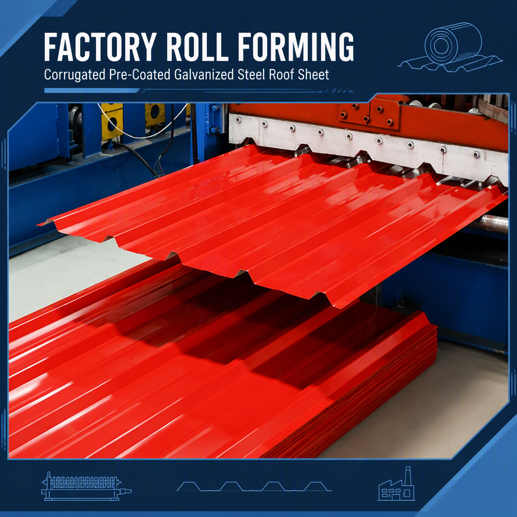Factory Supply PPGI/Ppgl Corrugated Pre-Coated Galvanized Steel Color Coating Galvanized Roof Plate