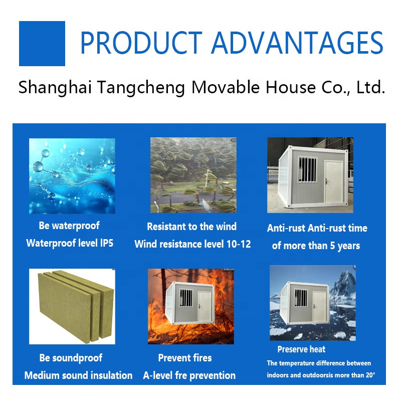 DDP Low Price Light Steel 20ft Flat Pack Container House Prefabricated Container Camping House Detachable Container House