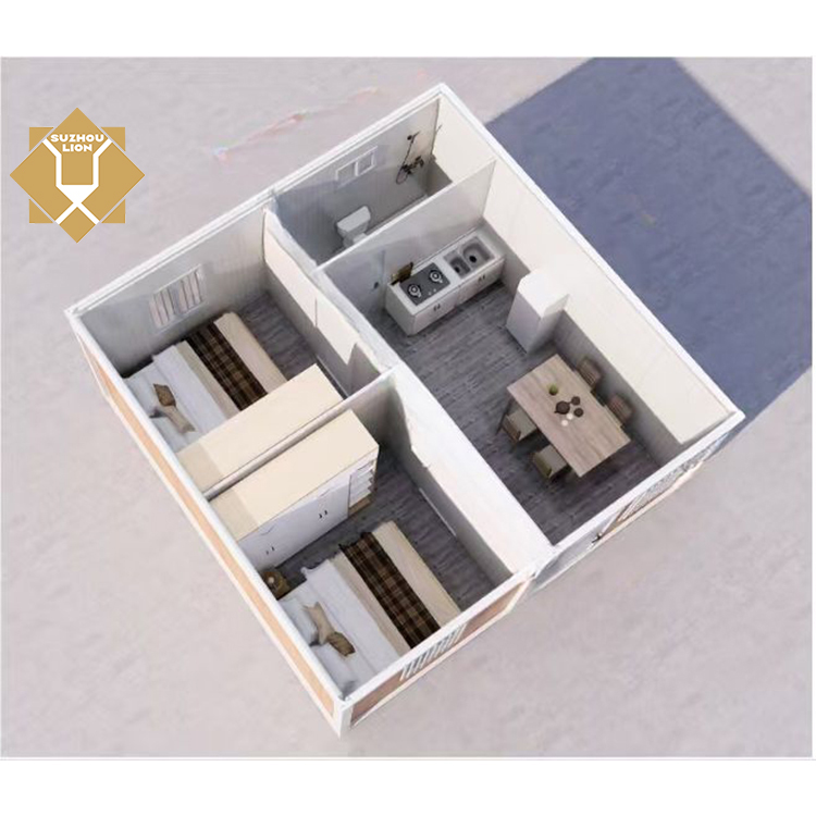 Space Efficiency Premium 20ft Quick-Assembly Flatpack Shipping Container for Logistics House Hotel Contemporary Design Robust