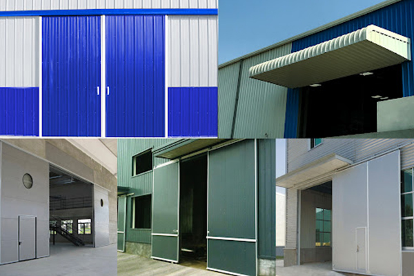 Heavy duty industrial sliding door