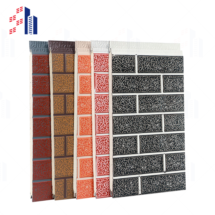 SH Hot Sale Exterior Decorative 3d Wall Insulation PIR Fireproof Sandwich Panels for Exterior Walls