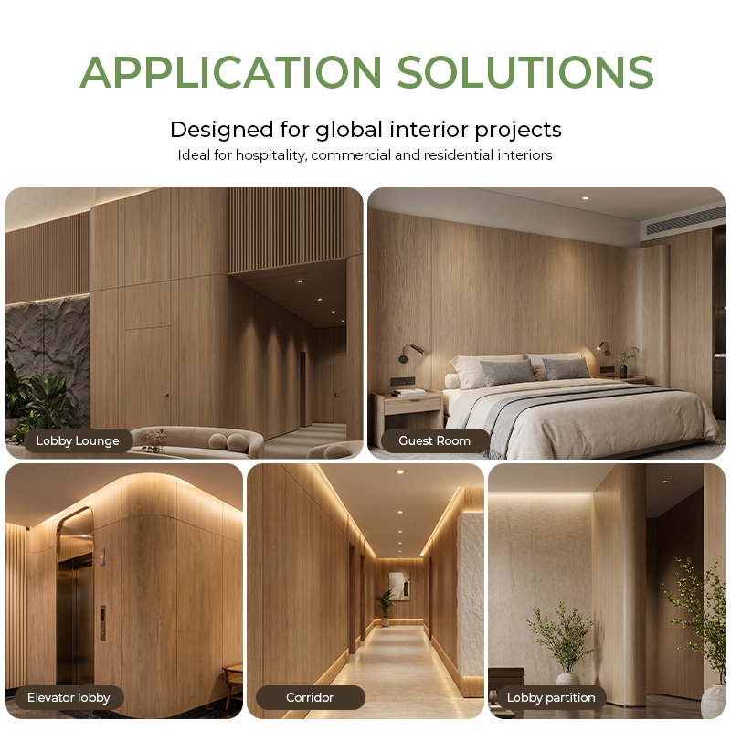 Waterproof Impact-resistant Wall Cladding Panel Interior Hotel Bamboo Charcoal Walnut Solid Wood Veneer Seamless Pvc Wall Panels