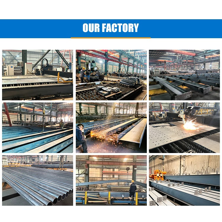 Steel Structure Factory Building Prefab Warehouse Commercial Office Hangar Prefabricated Steel Workshop Buildings