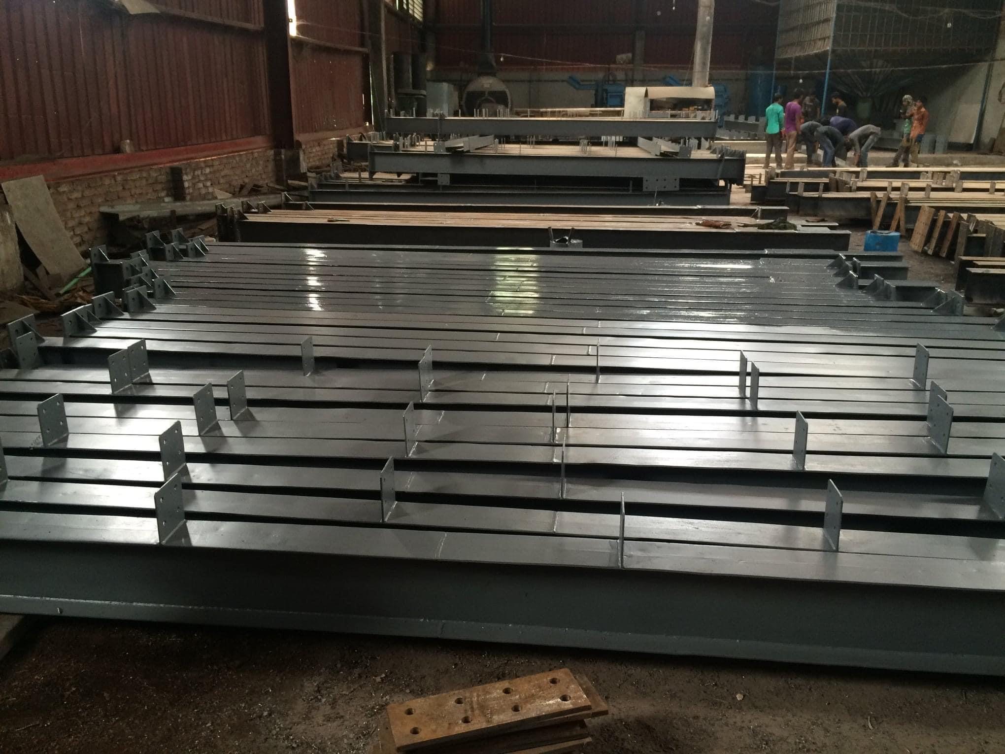 Steel member alignment and bolt hole punching