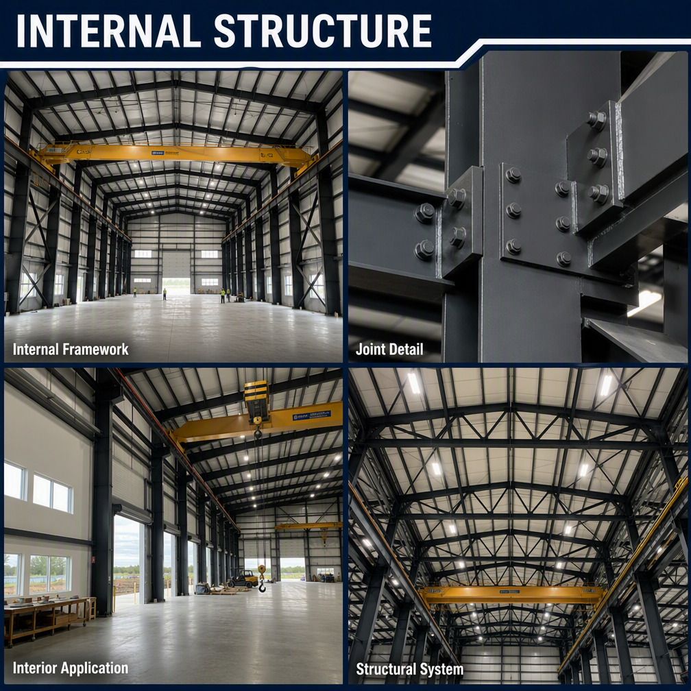 Prefab Q355 Fire Resistance Steel Structure Warehouse Structure Construction With Insulated Wall Panels For Industrial Logistics