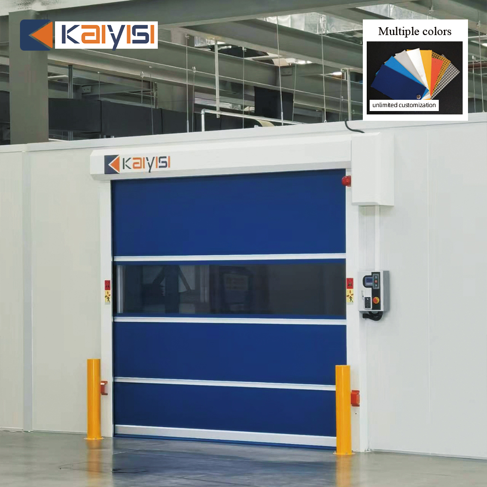 Automatic High Speed Door Fast Roller Shutter PVC Rolling Up Door For Warehouse Industrial Use