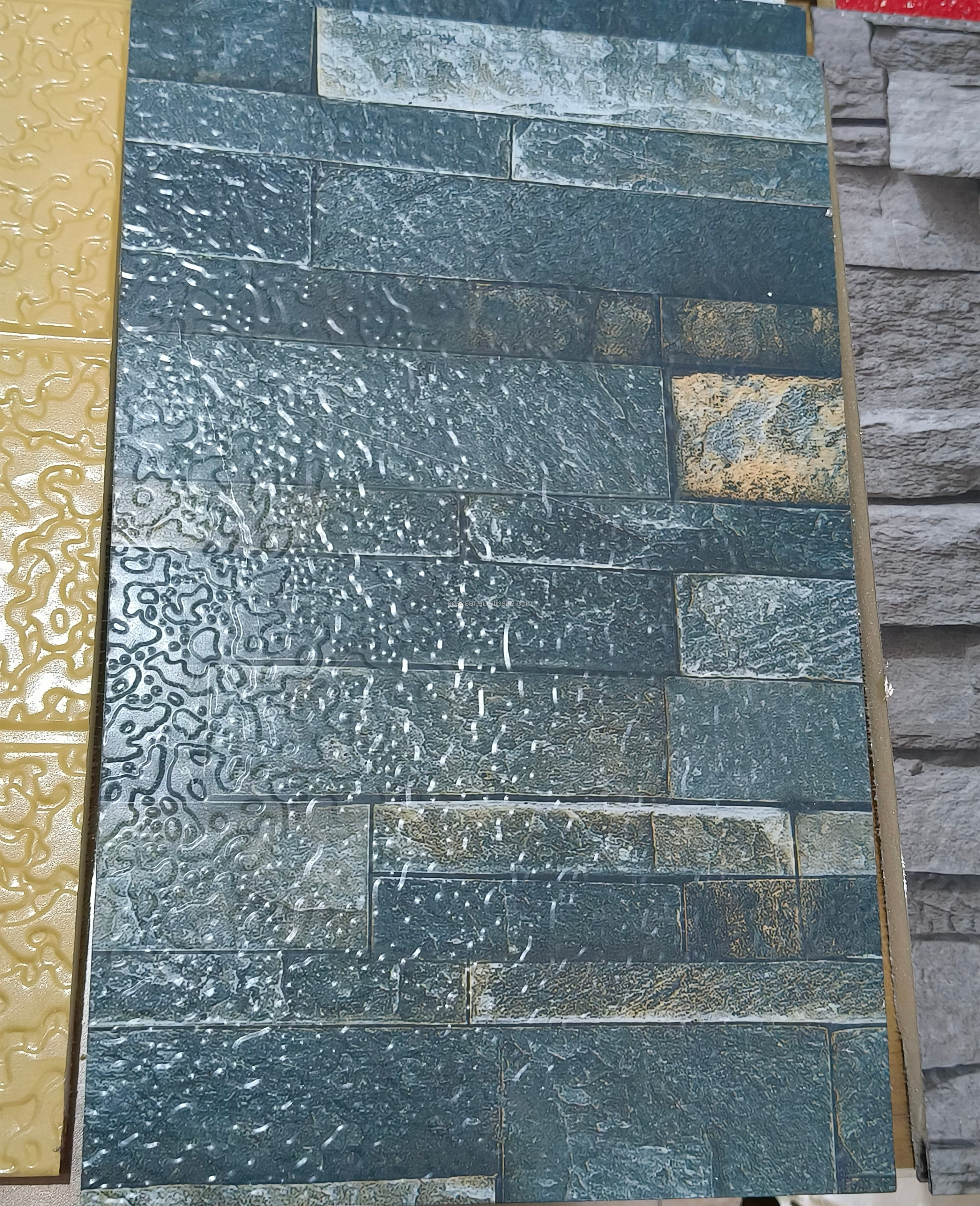 Fireproof Thermal Insulation Board Roof Ceiling Decorative PU Foam Sandwich Panel Insulated Metal Carved Outdoor Warehouse