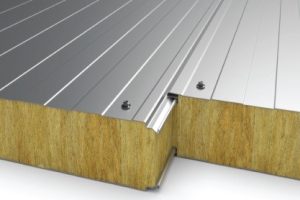 Class A1 fire-rated rock wool sandwich metal roofing panel