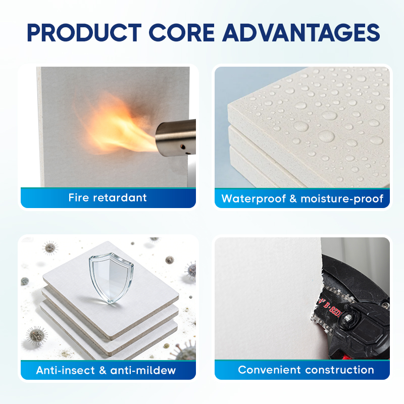 Factory Direct Supply Modern 100% No Halogen Return CE ISO Certified Class Fireproof MGO Board Eco-Friendly Interior Wall Panels
