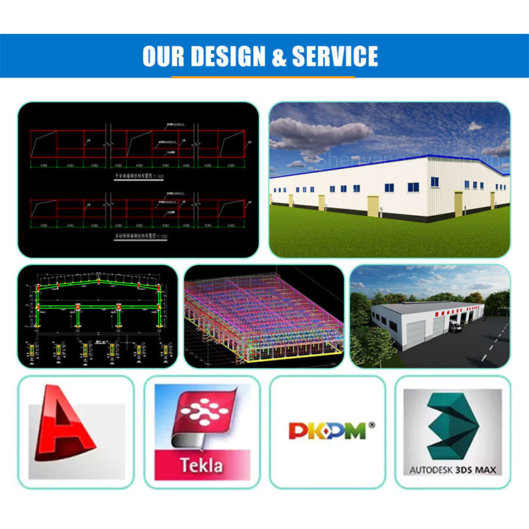 Metal Frame Structure Prefabricated Warehouse/ Workshop/ Hangar/ Steel Structure Building