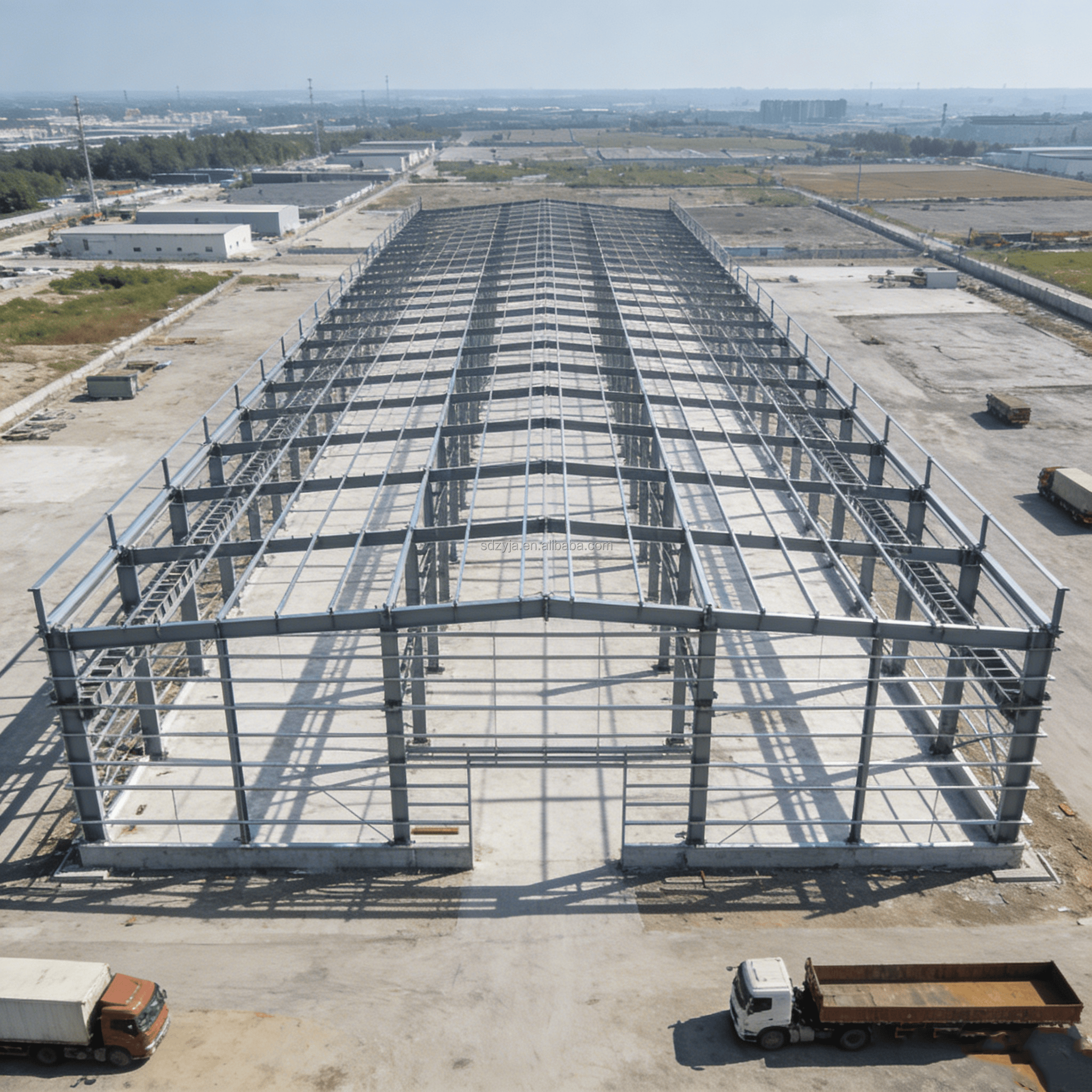 Multi Storey Steel Structure Workshop & Steel Warehouse Prefab Factory Building Mezzanine Floor Modern Design