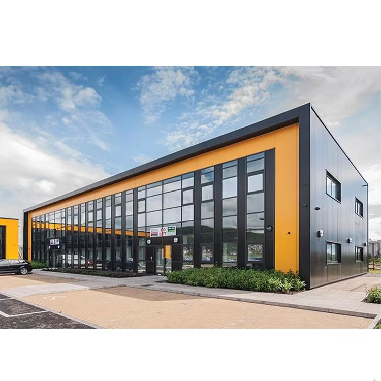 Modern Prefabricated Office Building for 5 Years Steel Structure From Shopping Mall for Schools Workshops Supermarkets Hospitals