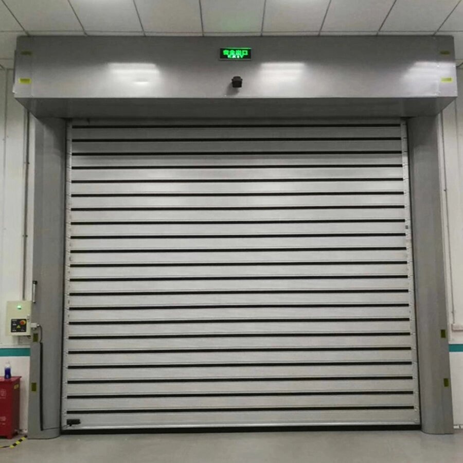 Industrial Garage Aluminum Alloy Spiral Hard Door High Speed Fast Door Stainless Steel Shutter Rolling Doors for Warehouse
