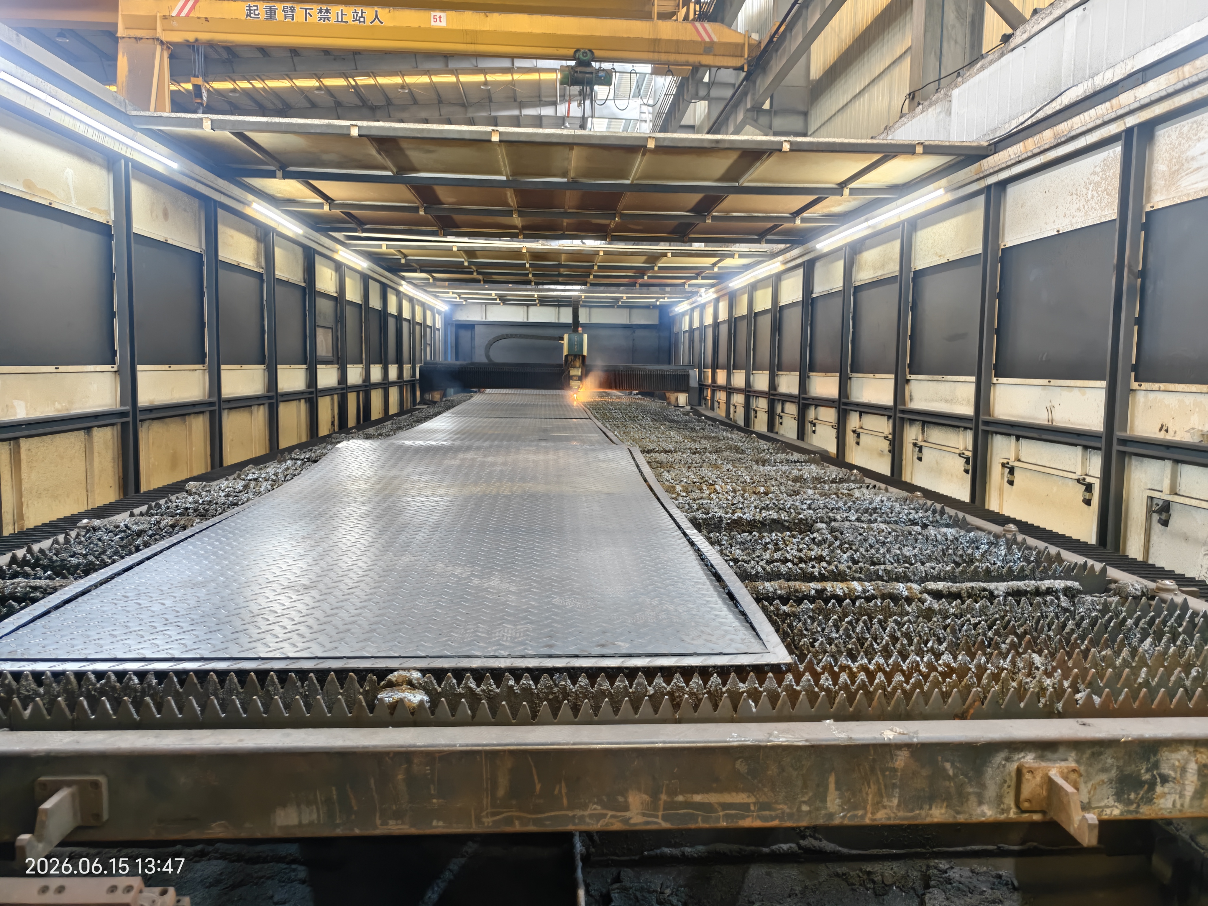 Galvanized Open Type Composite Floor Deck Sheet Profiled Steel Deck For Light Duty Warehouse