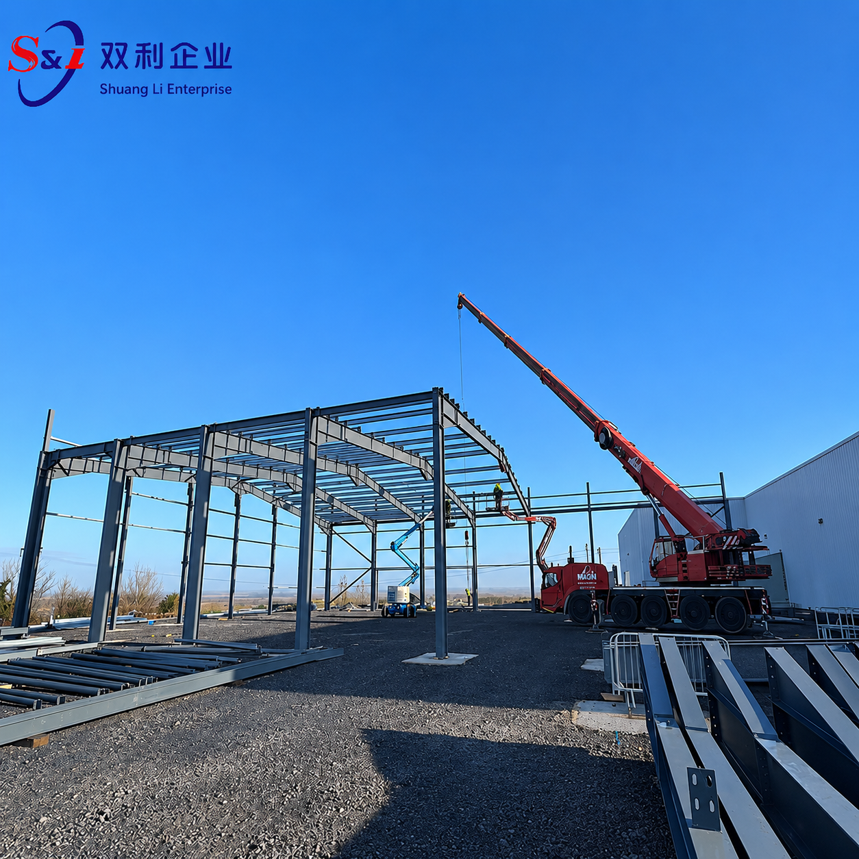Steel Workshop Build Prefabricated Metal Structure Workshop For Industrial Manufacturing Warehouse Plant