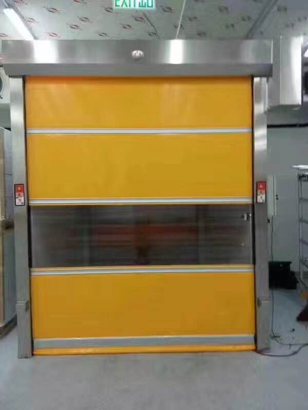 Modern High-Speed Automatic Stainless Steel PVC Waterproof Finished Door for Warehouse and Workshop Durable Design
