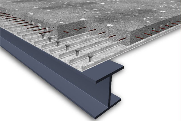 Composite floor deck shear studs and weld bolts