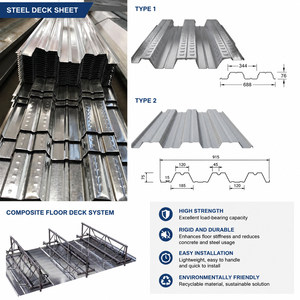 Factory Cheap Price Anti-slip Embossing Steel Floor Deck Sheet for Low-rise Building
