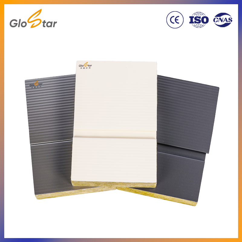 Prefabricated Container House Sandwich Panel Steel Aluminum Skin PU/Rock Wool Core Insulated Roof Wall Panel For Cold Room