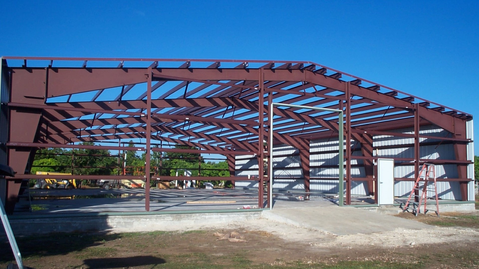 Structural steel frame trial assembly and verification