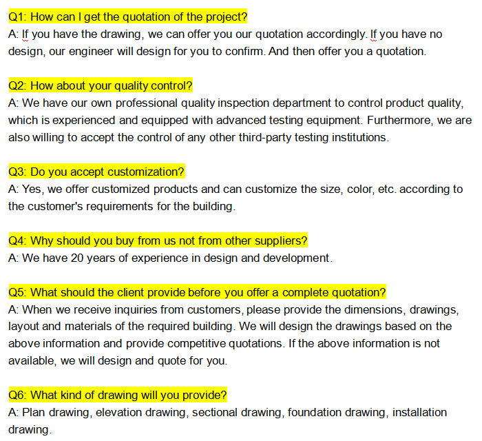 FAQ Overview