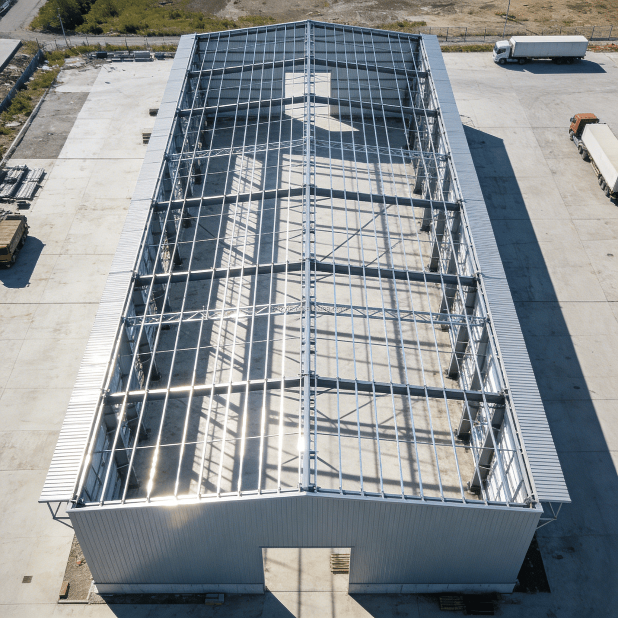 Multi Storey Steel Structure Workshop & Steel Warehouse Prefab Factory Building Mezzanine Floor Modern Design