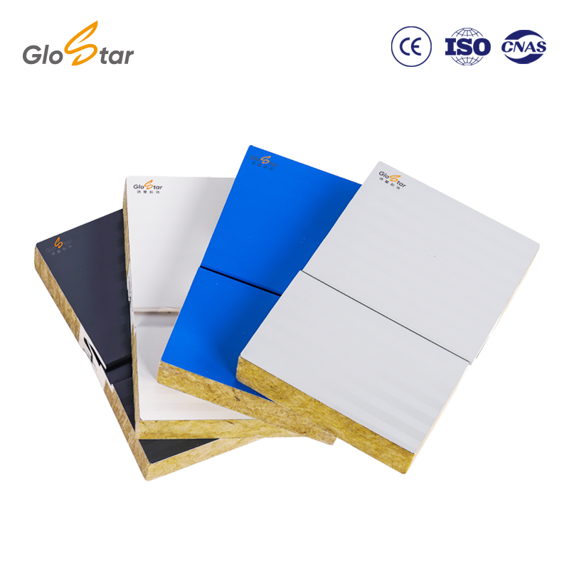 75mm PU Sealed Rock Wool Cladding Panel A1 Fireproof V-Groove 3D Effect External Wall System For Hotel Building