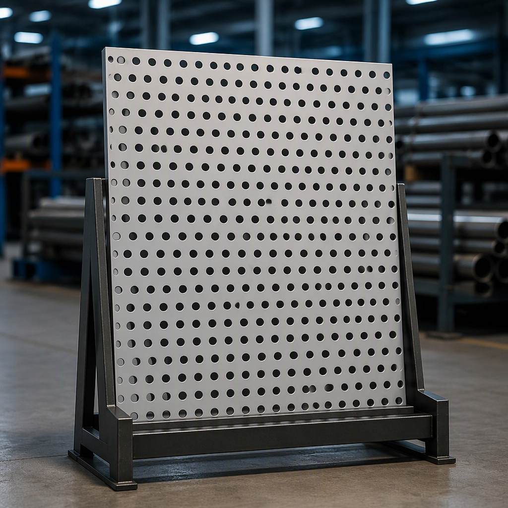 Staggered Perforated Metal Sheet Round Hole Stainless Steel Panel For Balustrade Railing Work Custom Size Set And Kit