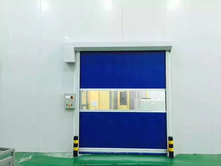 Modern High-Speed Automatic Stainless Steel PVC Waterproof Finished Door for Warehouse and Workshop Durable Design