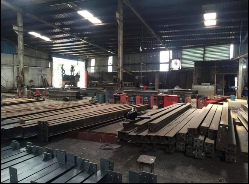 Steel structure fitting and submerged arc welding