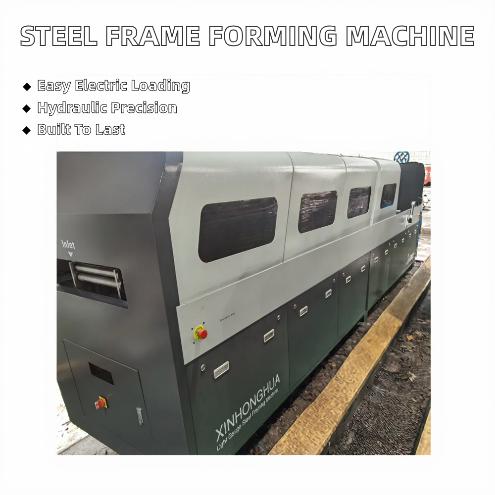 Galvanized Light Gauge Steel Framing Villa House High-Efficiency Steel Frame Forming Machine Gear PLC Motor Bearing Core XHH