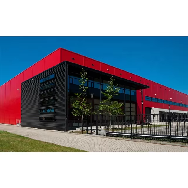 Modern Prefabricated Office Building for 5 Years Steel Structure From Shopping Mall for Schools Workshops Supermarkets Hospitals