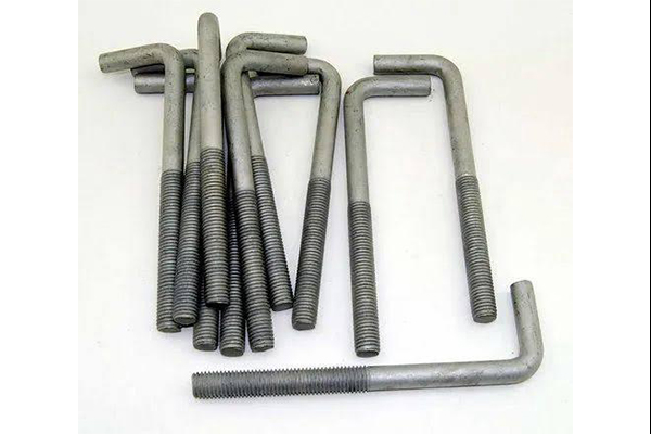 High strength foundation anchor bolts L and J shape