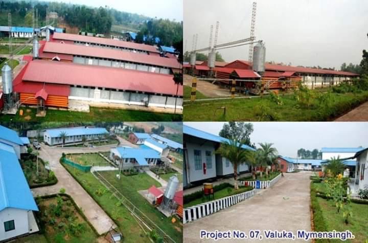 Industrial steel building under construction with overhead crane girders