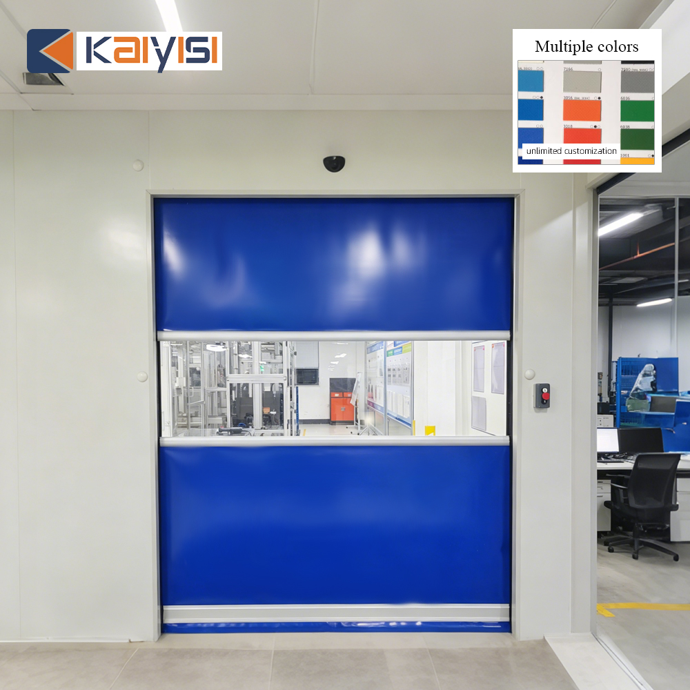 Automatic High Speed Door Fast Roller Shutter PVC Rolling Up Door For Warehouse Industrial Use