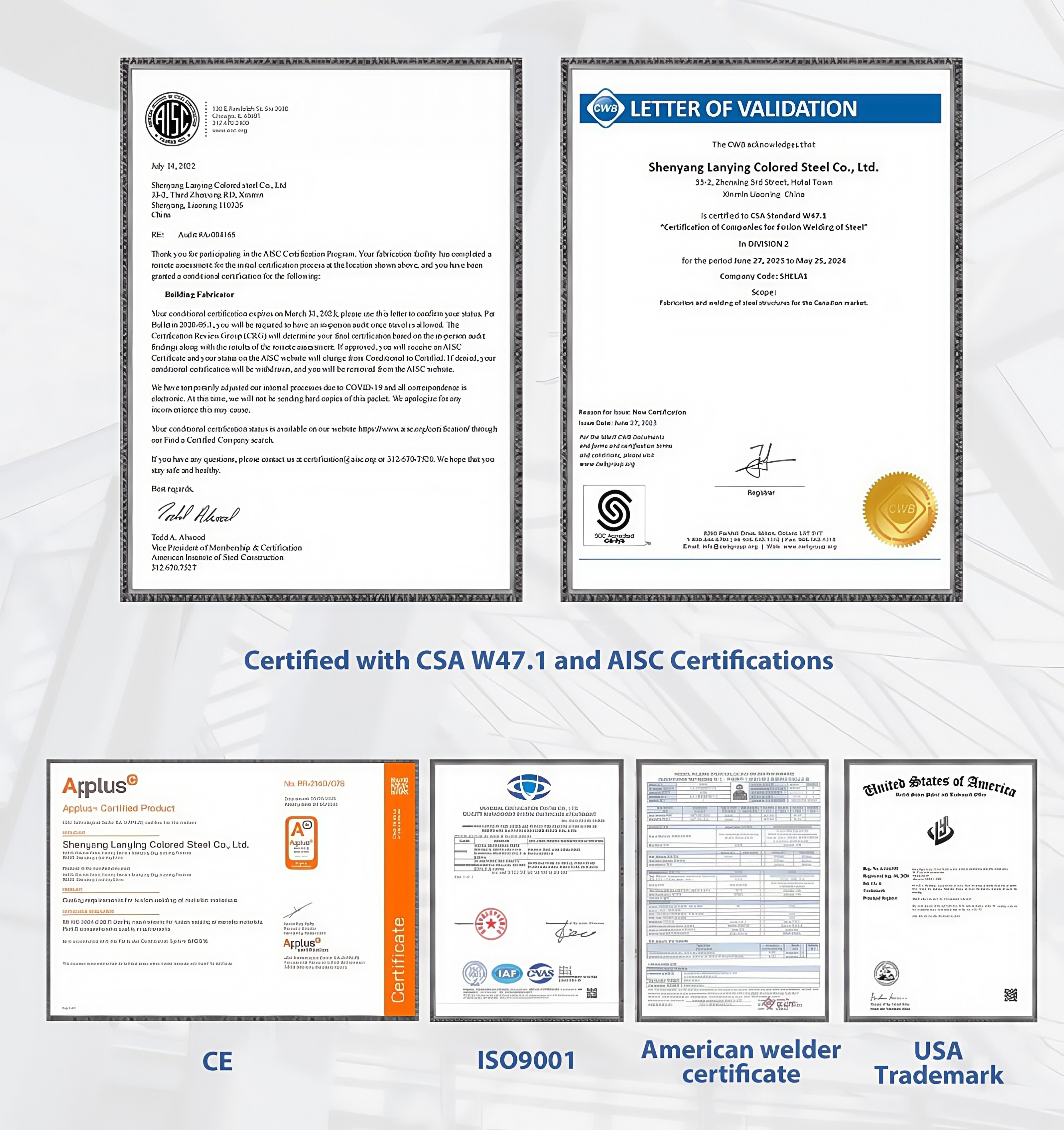Official Industry Certifications