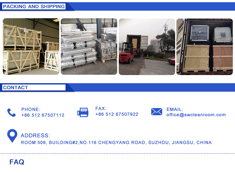 GMP Industrial Metal Fire Resistant Modular Clean Room Partition Panels