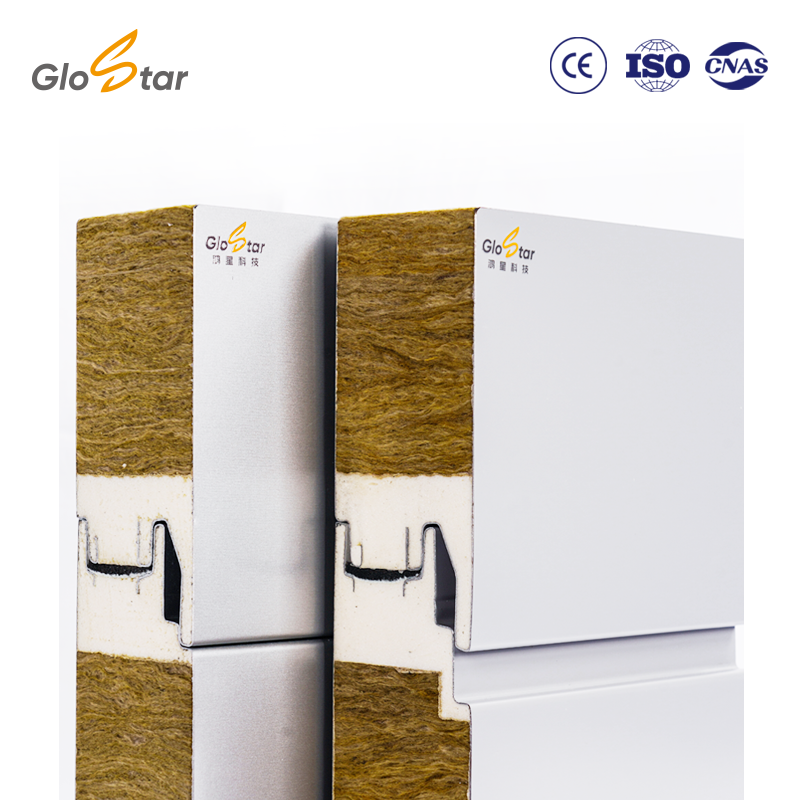75mm PU Sealed Rock Wool Cladding Panel A1 Fireproof V-Groove 3D Effect External Wall System For Hotel Building