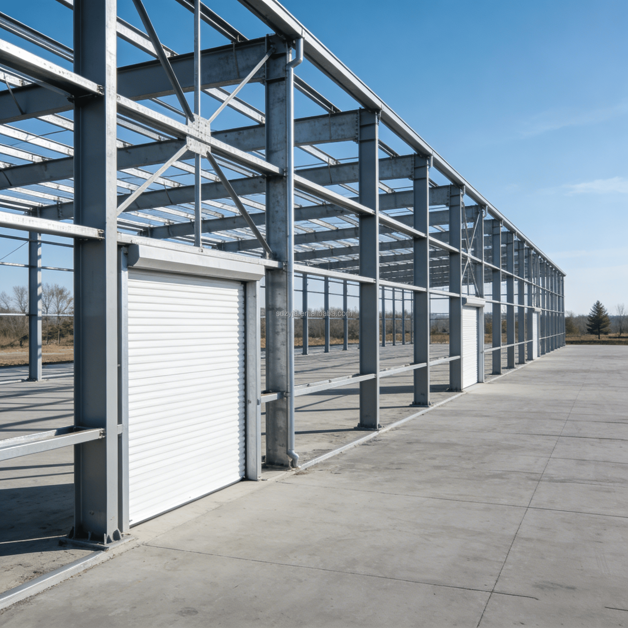 Multi Storey Steel Structure Workshop & Steel Warehouse Prefab Factory Building Mezzanine Floor Modern Design
