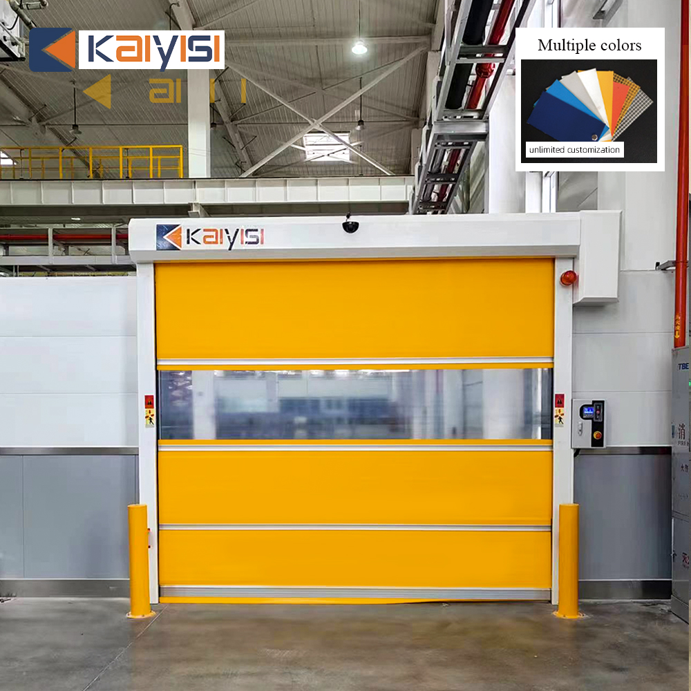 Automatic High Speed Door Fast Roller Shutter PVC Rolling Up Door For Warehouse Industrial Use
