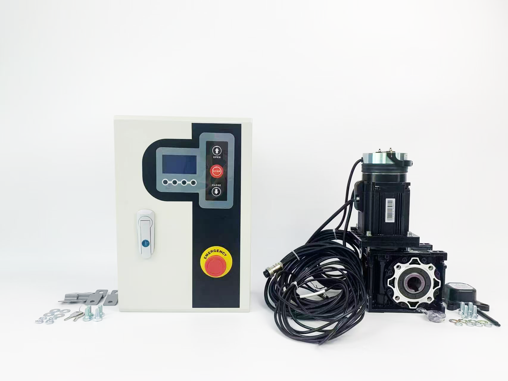 Servo motor system for high speed door