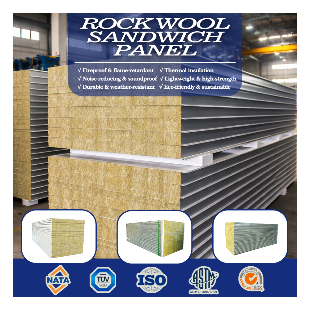 OSB SIP Panels Rock Wool Insulated Structural for House Wall and Roof