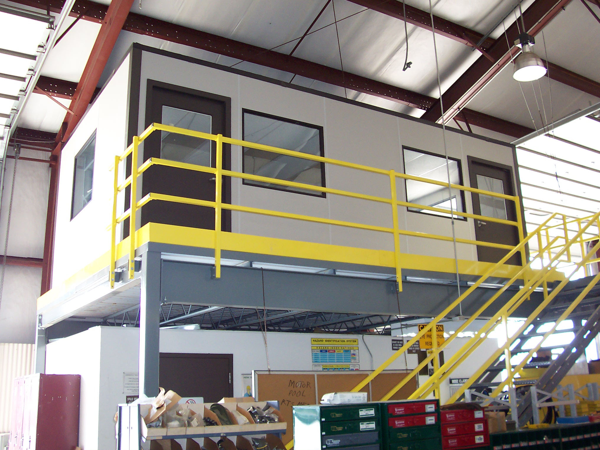Sandwich panel industrial clean space installation
