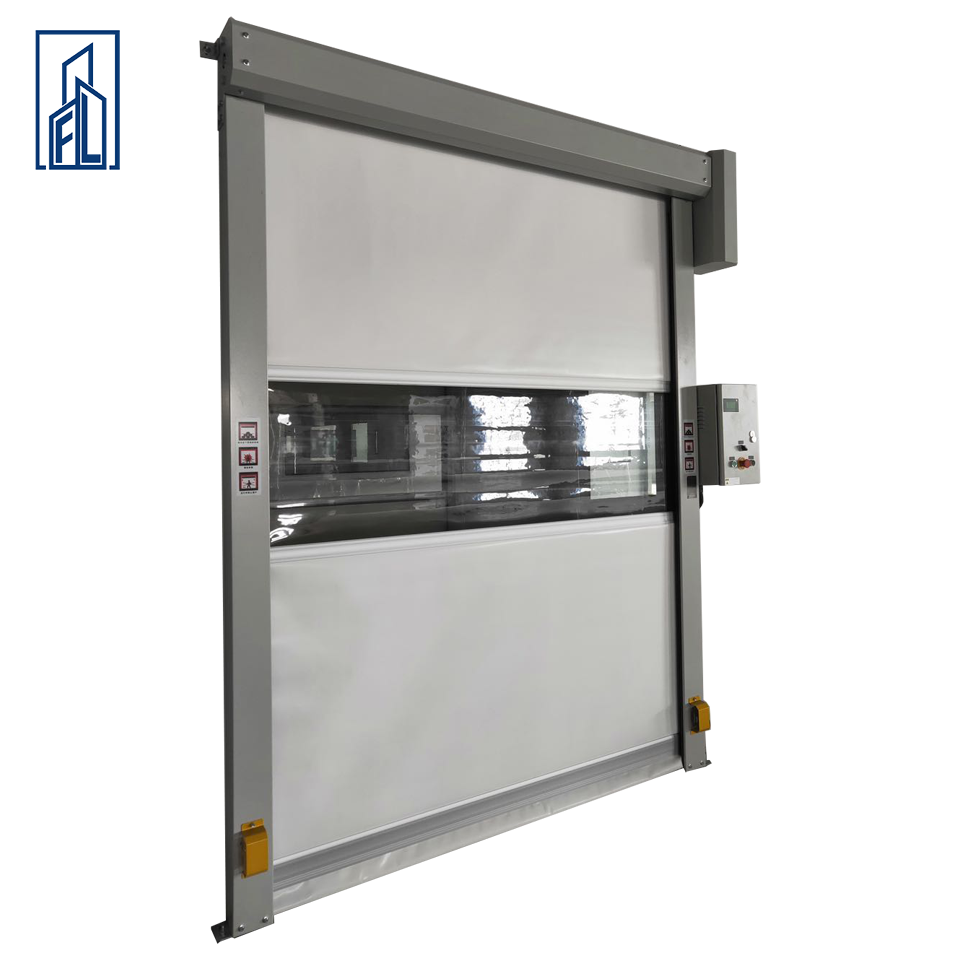 Modern High-Speed Automatic Stainless Steel PVC Waterproof Finished Door for Warehouse and Workshop Durable Design