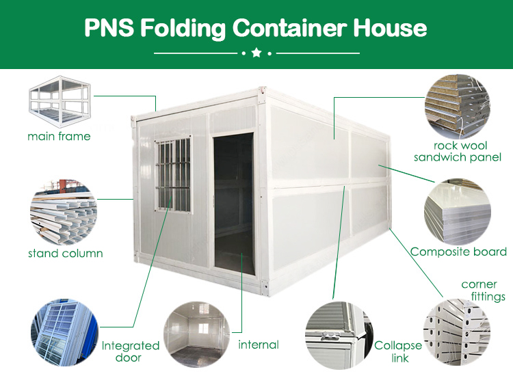 Folding container house overview