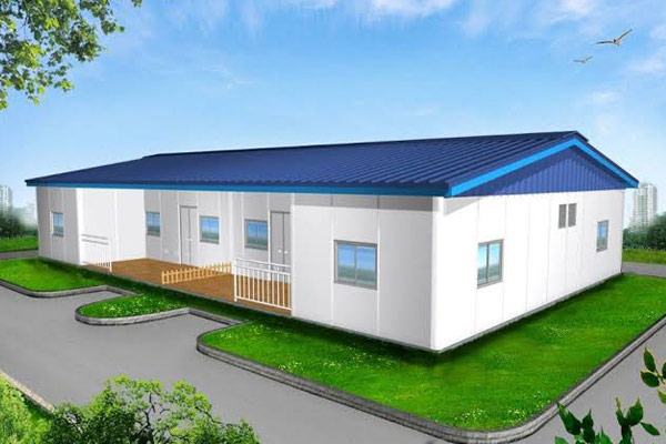 Prefabricated sandwich panel cottage and site accommodation camp