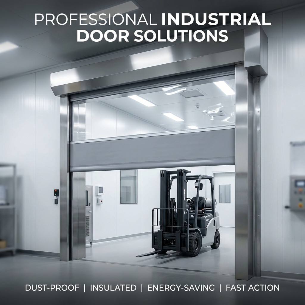 Automatic SUS304 High Speed Door Fast Moving PVC Roller Door for Modern Logistics and Supermarkets