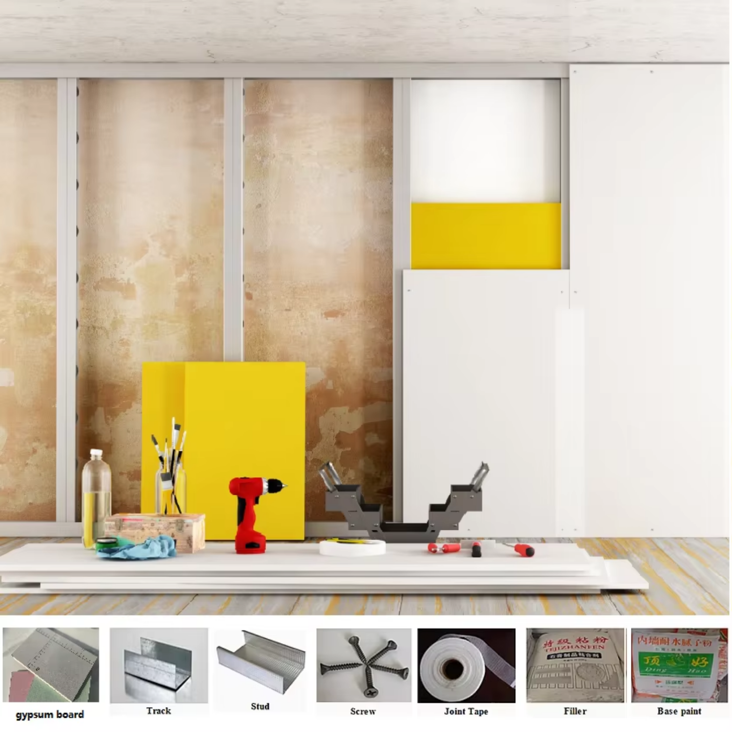 C-Channel Light-Gauge Steel Framing Profiles for Gypsum Board Metal-Stud Light Keel Corrosion-resistant