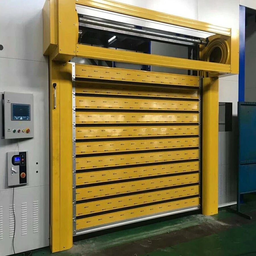 Industrial Garage Aluminum Alloy Spiral Hard Door High Speed Fast Door Stainless Steel Shutter Rolling Doors for Warehouse